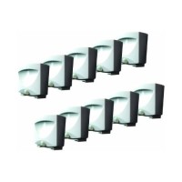 10-Pack: Battery-Powered Motion-Activated Outdoor Night-Light In White