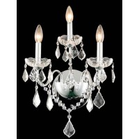 Elegant Lighting 2015W3C-Rc 13 X 17 In St Francis Collection Wall Sconce - Royal Cut- Chrome