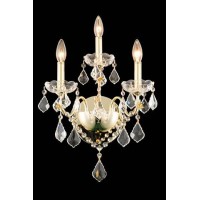 Elegant Lighting 2015W3G-Rc 13 X 17 In St Francis Collection Wall Sconce - Royal Cut Gold