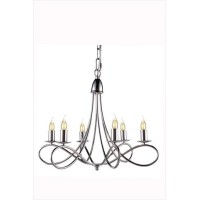 Elegant Lighting 1452D22Pn 24 Dia X 19 H In Lyndon Pendant Lamp - Polished Nickel