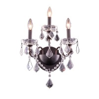 Elegant Lighting 2015W3Db-Rc 13 X 17 In St Francis Collection Wall Sconce - Royal Cut- Dark Bronze