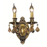 Elegant Lighting 9202W9Db-Gt-Rc 9 Dia X 105 H In Rosalia Collection Wall Sconce - Dark Bronze Finish- Royal Cut