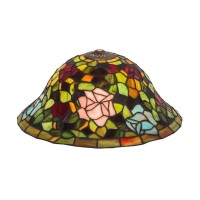 Meyda Tiffany 10689 675 X 16 In Tiffany Rosebush Shade Lamp Multicolor