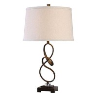 212 Main 27530-1 Tenley Oil Rubbed Bronze Lamp - Steel & Crystal