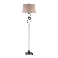 212 Main 28129-1 Tenley Twisted Bronze Floor Lamp - Steel & Crystal