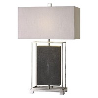 212 Main 27329-1 Sakana Gray Textured Table Lamp - Iron Resin & Fabric