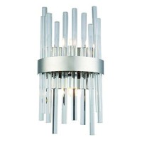 Elegant Lighting 3000W8C Dallas 2 Light Wall Sconce Royal Cut Crystals - Chrome & Clear