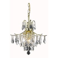 Amelia Collection Pendant D16In H20In Lt:6 Gold Finish