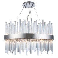 Elegant Lighting 3000D25C 14 X 25 In Dallas 16 Light Chrome Chandelier - Royal Cut Crystals