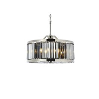 Elegant Lighting 1233D28Pn-Ss-Rc 155 X 28 In Chelsea 8 Light Polished Nickel Chandelier