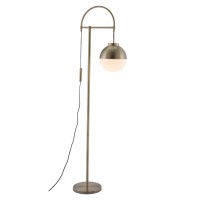 Waterloo Floor Lamp White And Bronze