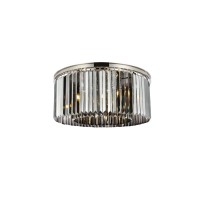 Urban Classic 1238F31Pn-Ss-Rc Sydney 8 Light Flush Mount Royal Cut Crystals - Polished Nickel