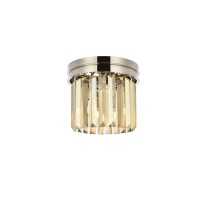 Urban Classic 1238F12Pn-Gt-Rc Sydney 3 Light Flush Mount Royal Cut Crystals - Polished Nickel