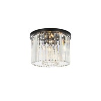 Urban Classic 1238F20Mb-Rc Sydney 6 Light Flush Mount Royal Cut Crystals - Matte Black