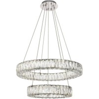 Elegant Lighting 3503G24C Monroe Integrated Led Chip Light Chrome Chandelier