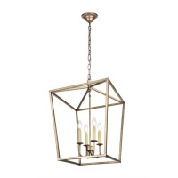 Maddox Collection Pendant D17 H24.25 Lt:4 Vintage Sliver Finish