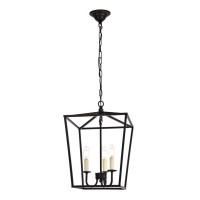 Maddox Collection Pendant D12.5 H18.25 Lt:3 Black Finish