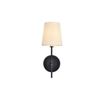 Mel Collection Wall Sconce D5.5 H15 Lt:1 Black Finish