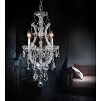 4 Light Up Mini Chandelier With Chrome Finish