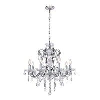 Voltaire Collection Chandelier D26 H25 Lt:8 Chrome Finish