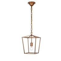 Maddox Collection Pendant D9.75 H14.5 Lt:1 Vintage Gold Finish