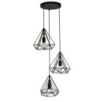 Jago Collection Pendant D18.1 H24.3 Lt:3 Black Finish