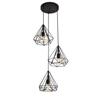 Jago Collection Pendant D18.1 H24.3 Lt:3 Black Finish