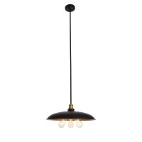 Anders Collection Chandelier D20.5 H6.5 Lt:3 Black And Brass Finish