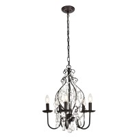 Blaise Collection Pendant D17 H23 Lt:5 Oil Rubbed Bronze Finish