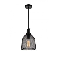 1 Light Down Mini Pendant With Black Finish