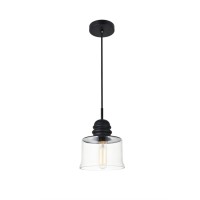 Kenna 1 Light Chrome Pendant With Clear Glass