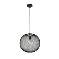 Kenna 1 Light Black Pendant With Clear Glass