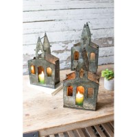 Recycled Metal Church Luminary