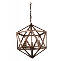 4 Light Up Pendant With Antique Forged Copper Finish