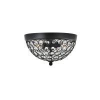 Taye 2 Light Matte Black Flush Mount