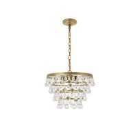 Kora 5 Light Brass Pendant