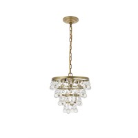 Kora 3 Light Brass Pendant