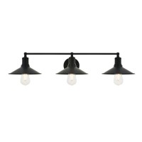 Etude 3 Light Black Wall Sconce