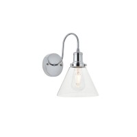 Histoire 1 Light Chrome Wall Sconce