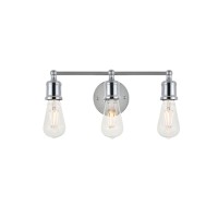 Serif 3 Light Chrome Wall Sconce