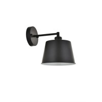 Nota 1 Light Black Wall Sconce