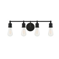 Serif 4 Light Black Wall Sconce