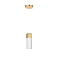 Novastella 1 Light Gold Led Pendant