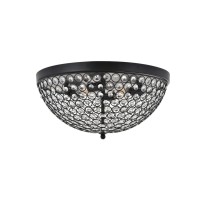 Taye 4 Light Matte Black Flush Mount