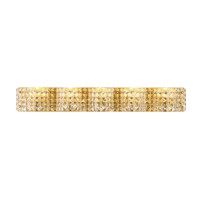 Ollie 5 Light Brass And Clear Crystals Wall Sconce