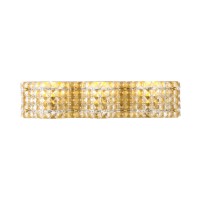 Ollie 3 Light Brass And Clear Crystals Wall Sconce