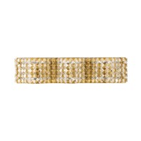 Ollie 3 Light Brass And Clear Crystals Wall Sconce