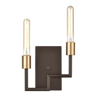 Congruency 8'' High 2-Light Sconce - Oil Rubbed Bronze