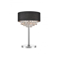 3 Light Table Lamp With Chrome Finish