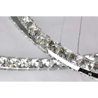 Led Chandelier With Chrome Finish